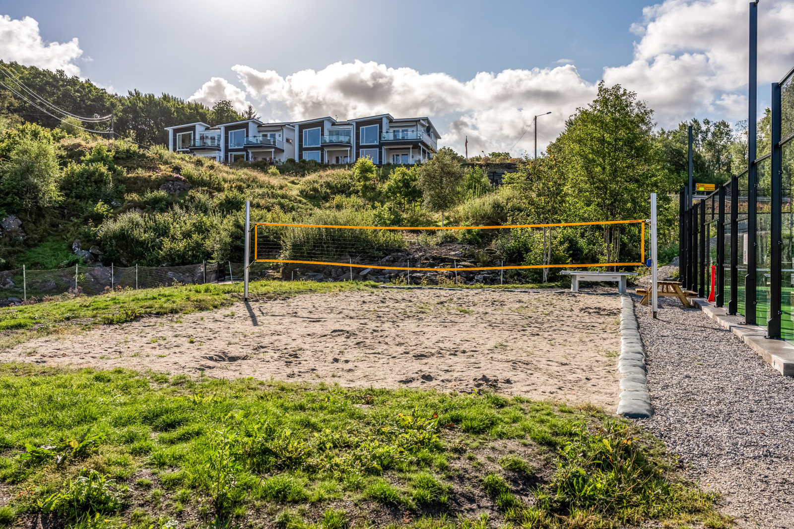 Sandvolleyball bane i Buavåg