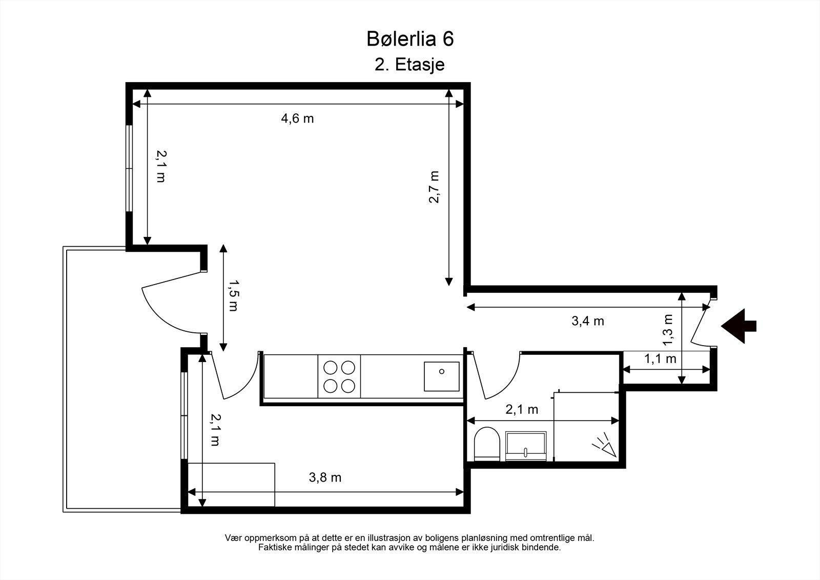 Planskisse 2. etasje Galleribilde