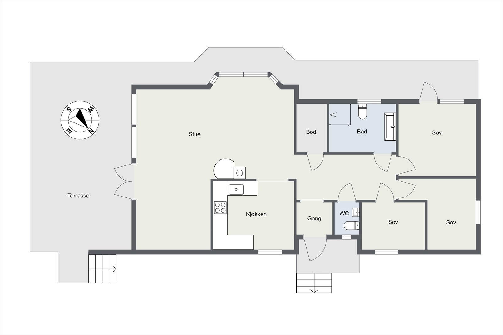 Planskisse hovedddel Galleribilde