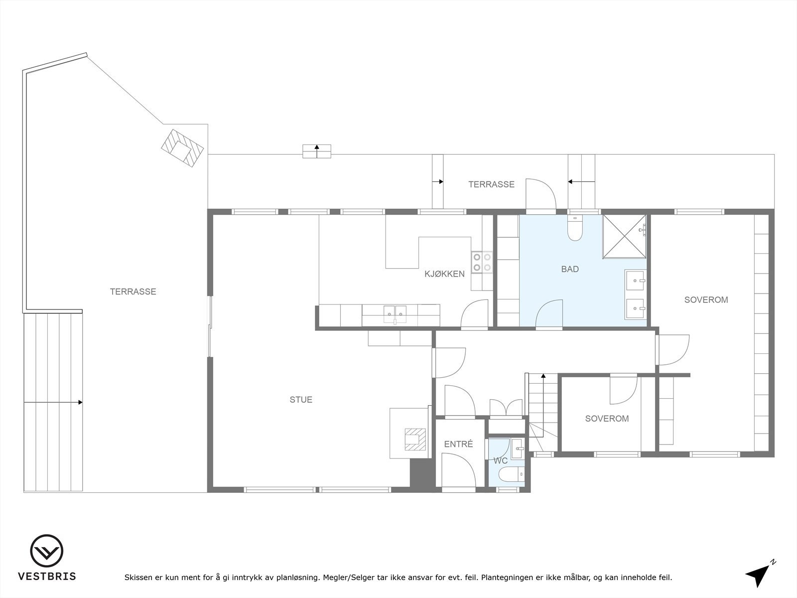 Plantegning hovedetasje Galleribilde