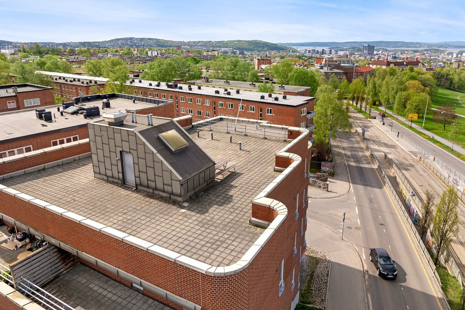 Felles takterrasse. Galleribilde