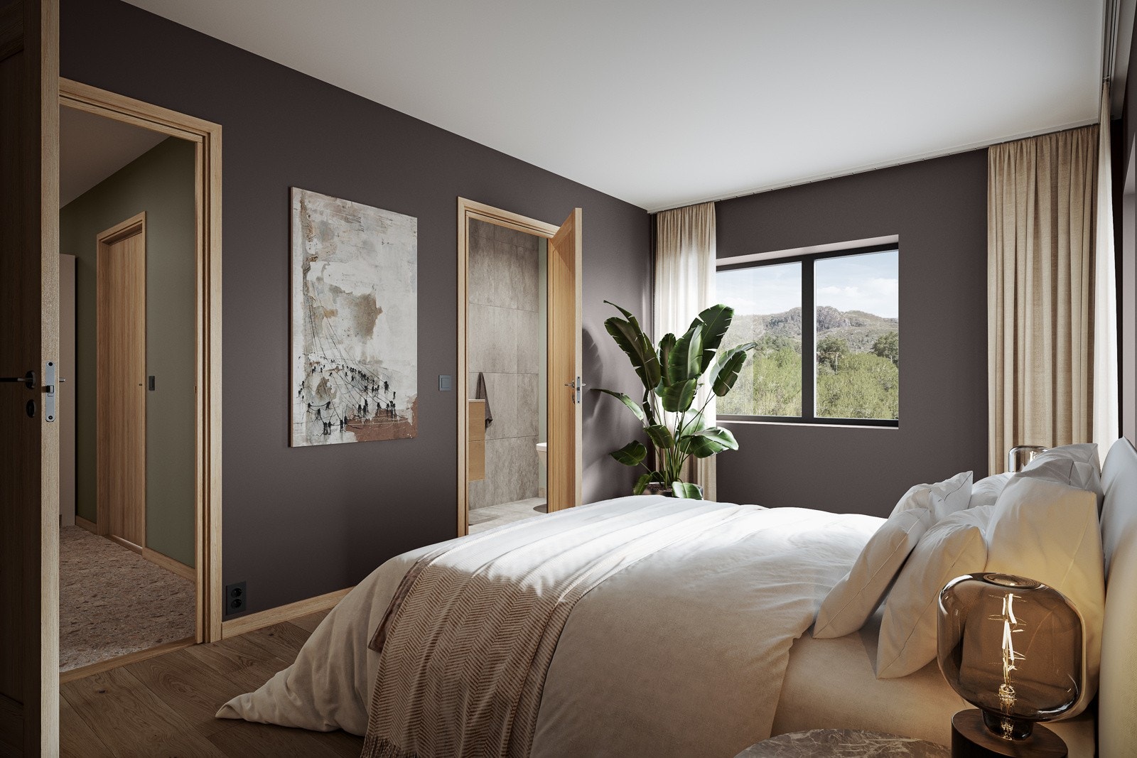 Leiligheten har god planløsning med totalt 3 soverom. oligene blir levert med interiørpakke Salvie som standard, men andre interiørpakker kan også velges som tilvalg (Bildene benyttet i denne annonse, er kun illustrasjon, avvik kan forekomme) Galleribilde