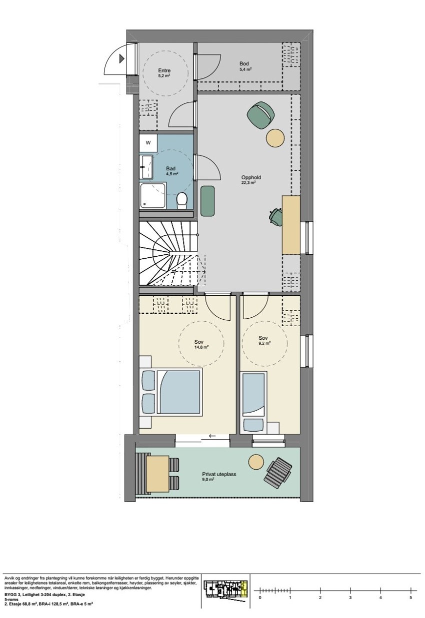 Planløsning B3-204 1.etasje Galleribilde