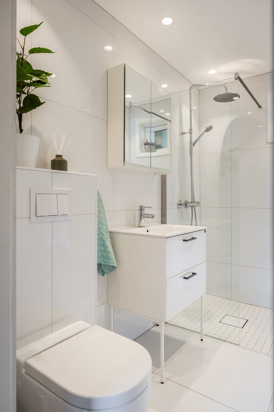 Badet har en pen standard og har fått tilstandsgrad 1 fra takstmann. Galleribilde