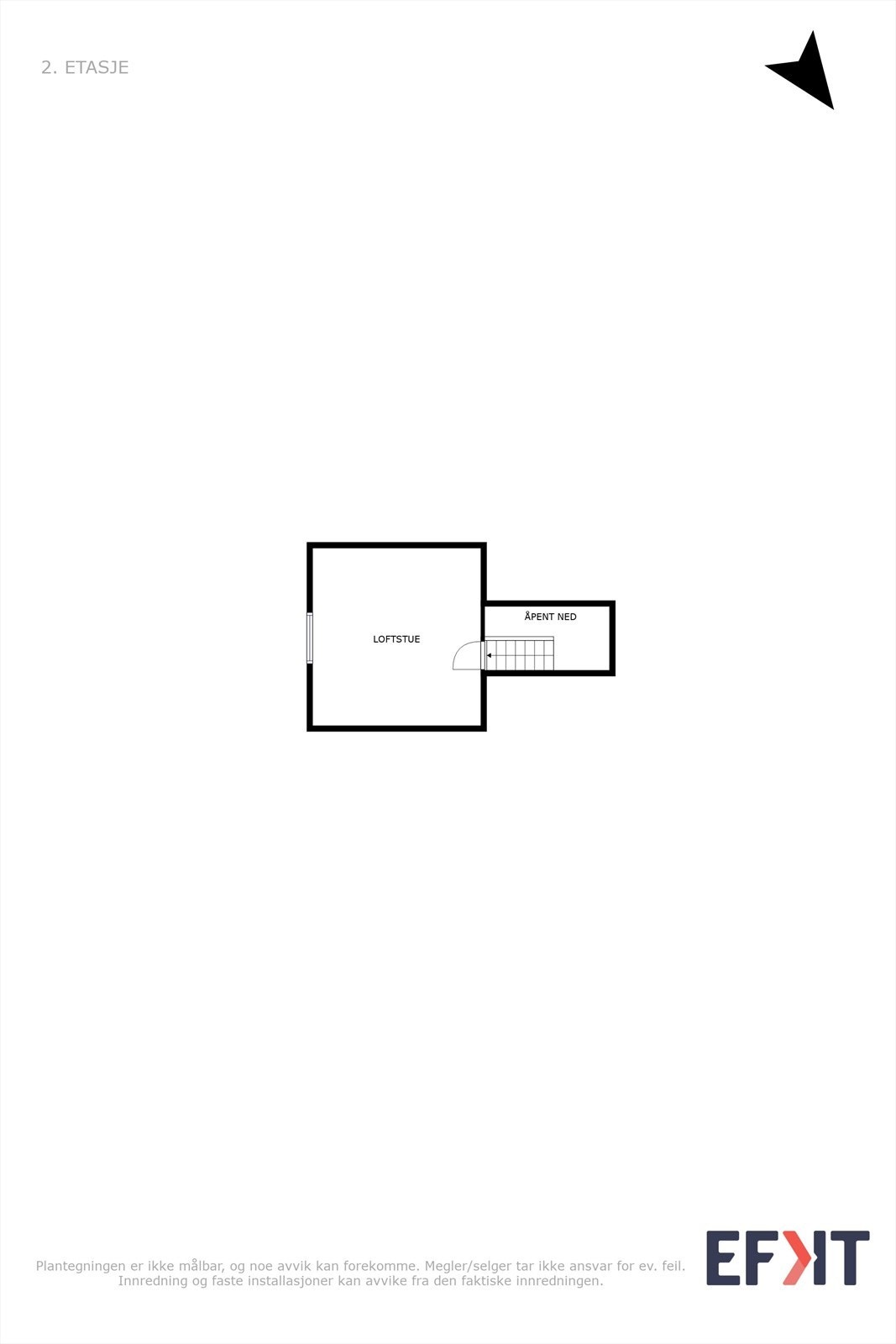 Plantegning loft Galleribilde