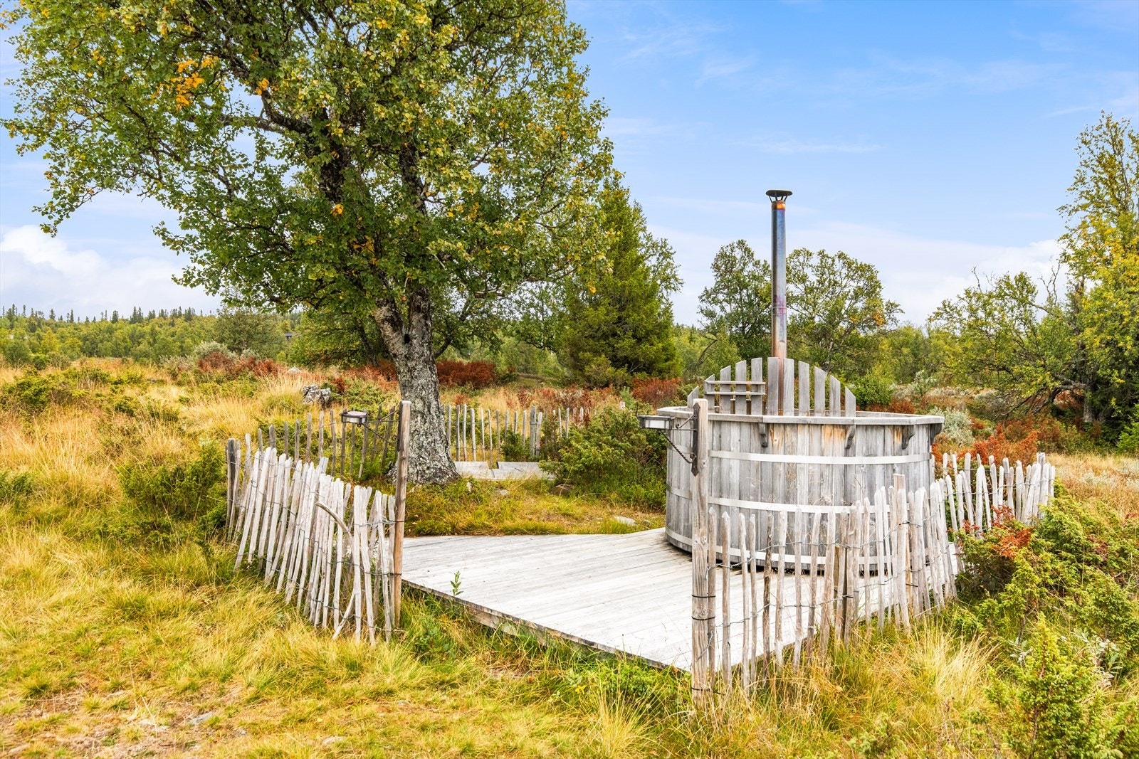 Vedfyrt badestamp Galleribilde