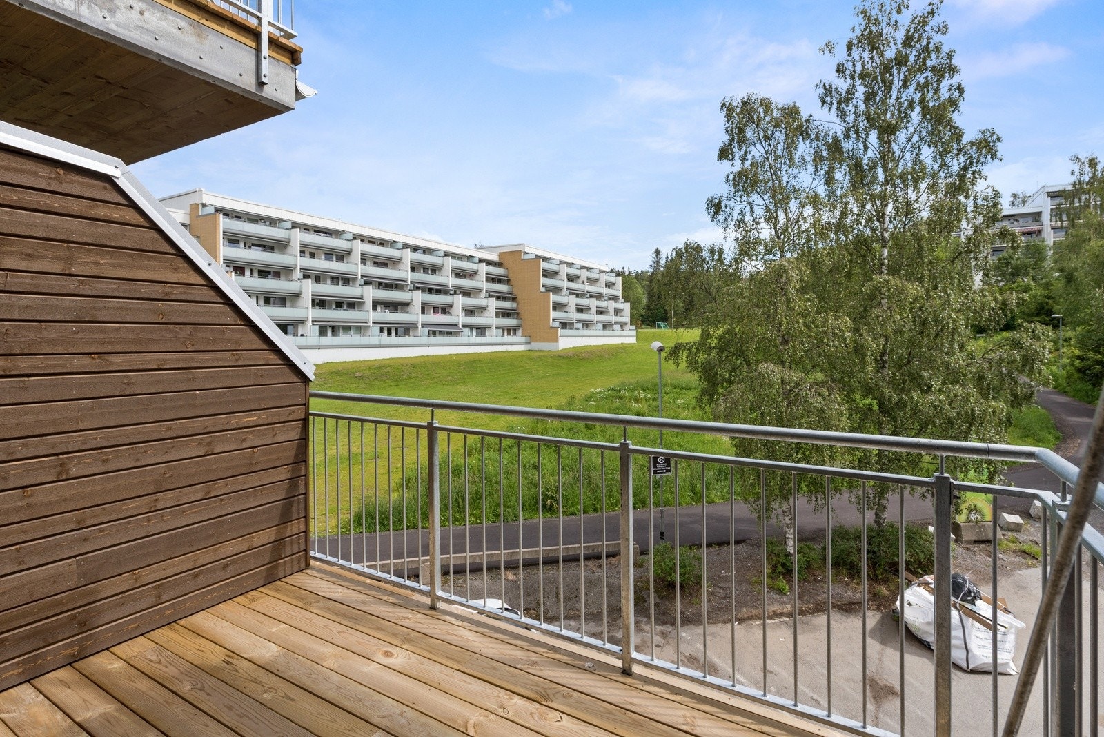 Boligen har en privat balkong. Galleribilde