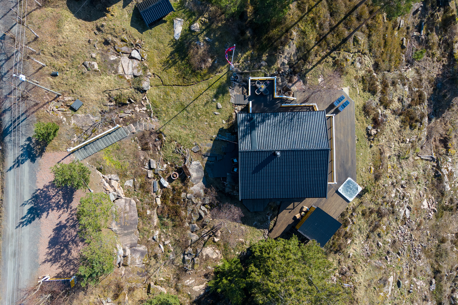 Boligen sett ovenfra Galleribilde