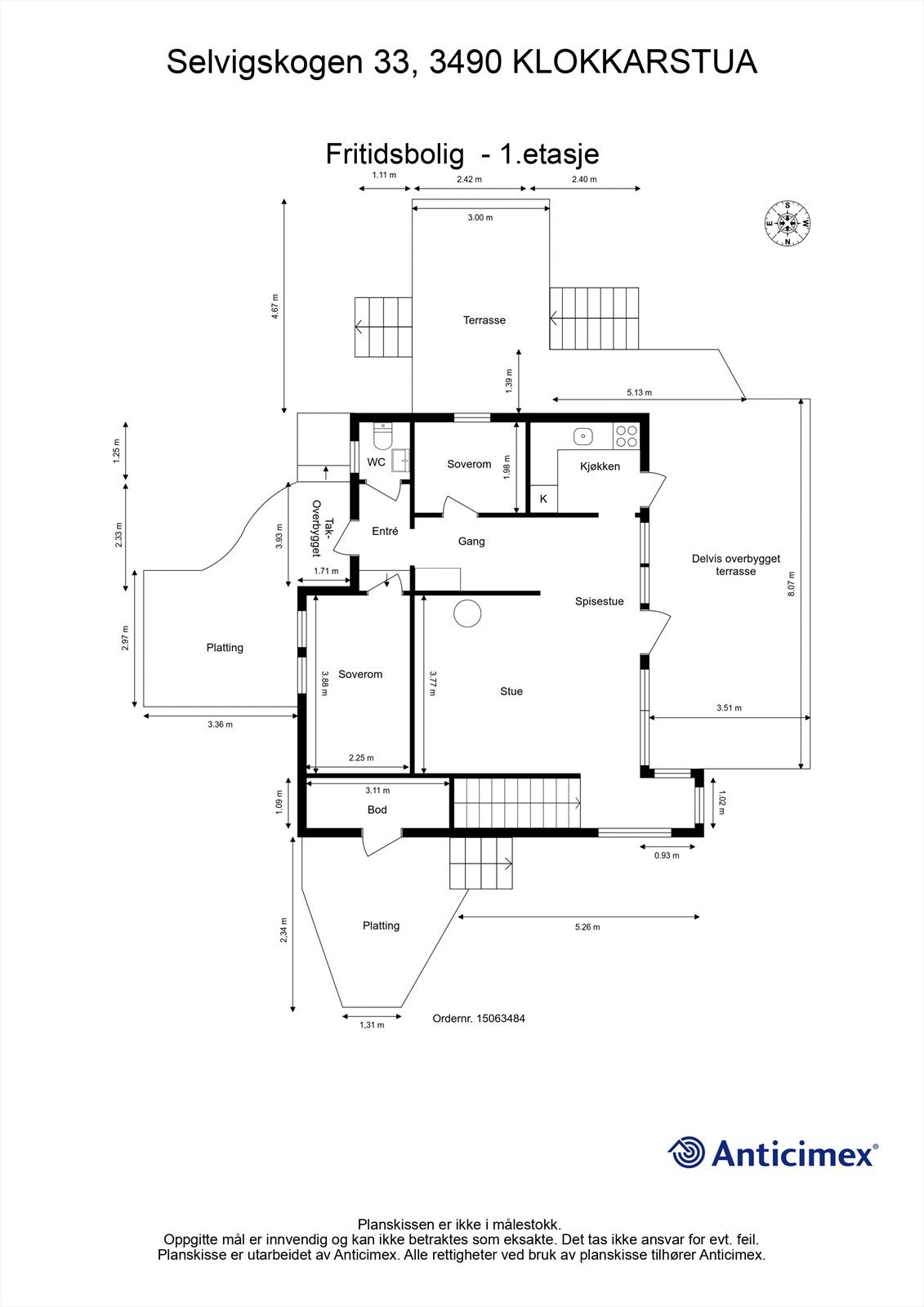 Plantegning 1.etg Galleribilde
