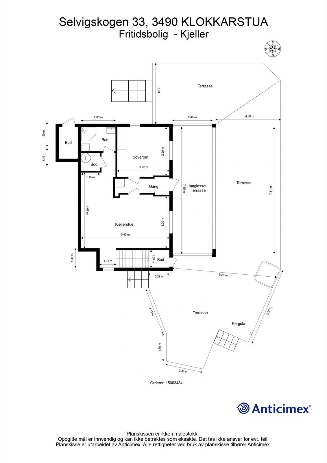Plantegning underetasje Galleribilde