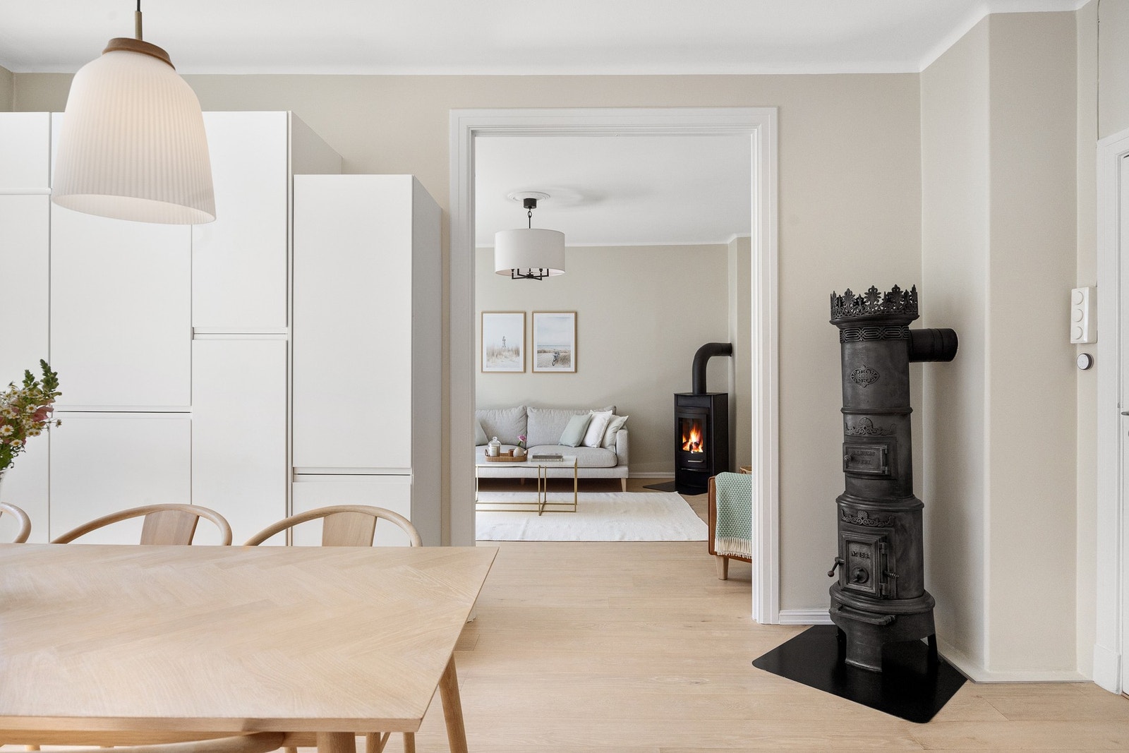 Flott 1-stavs eikeparkett, ny i 2019. Galleribilde