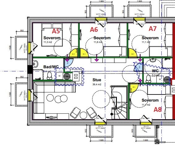 Plantegning av underetg. Galleribilde