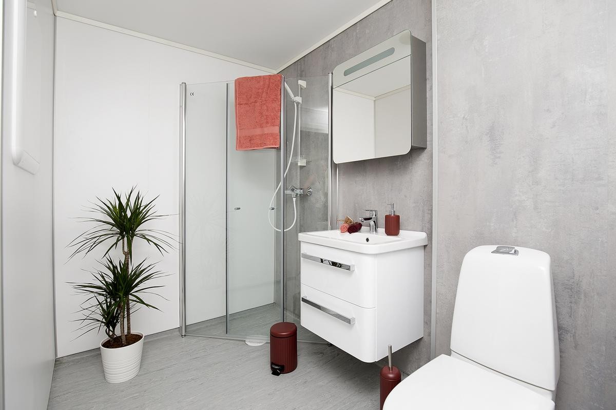 4 tilsvarende bad med vaskemaskin Galleribilde