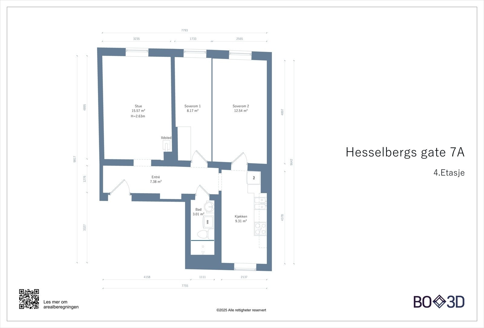 Plantegning snr. 15 Galleribilde