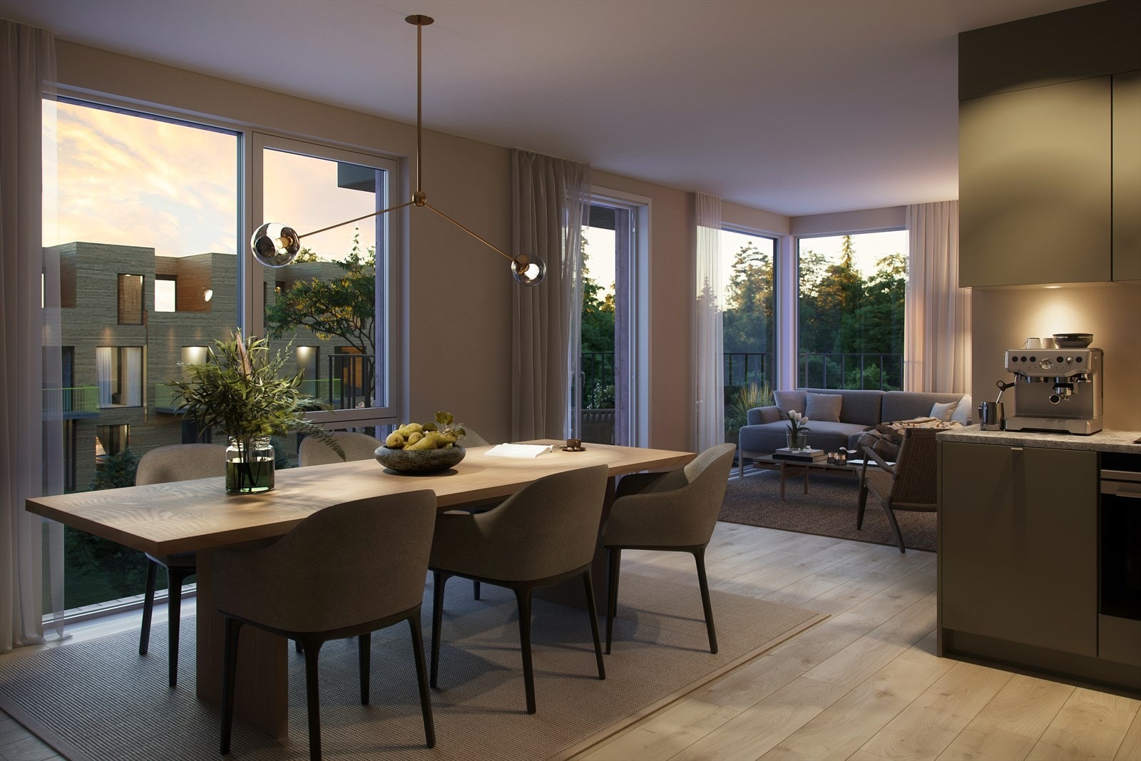 Illustrasjonsbilde stue. Galleribilde