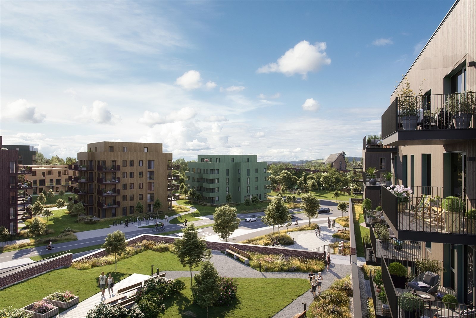 Velkommen til Steinan Park - Byggingen er igangsatt på de første tre byggene. Galleribilde