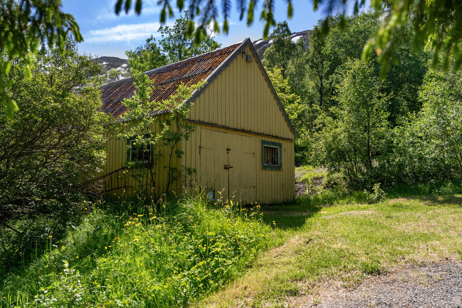 Sjå med lagerloft.