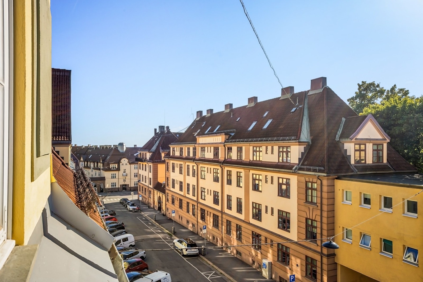 Fantastisk utsyn over klassisk Torshov-bebyggelse. Galleribilde