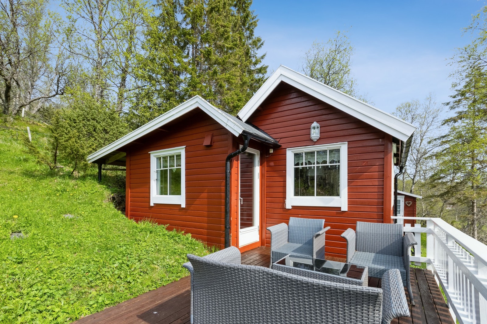 Terrasse og fasade Galleribilde