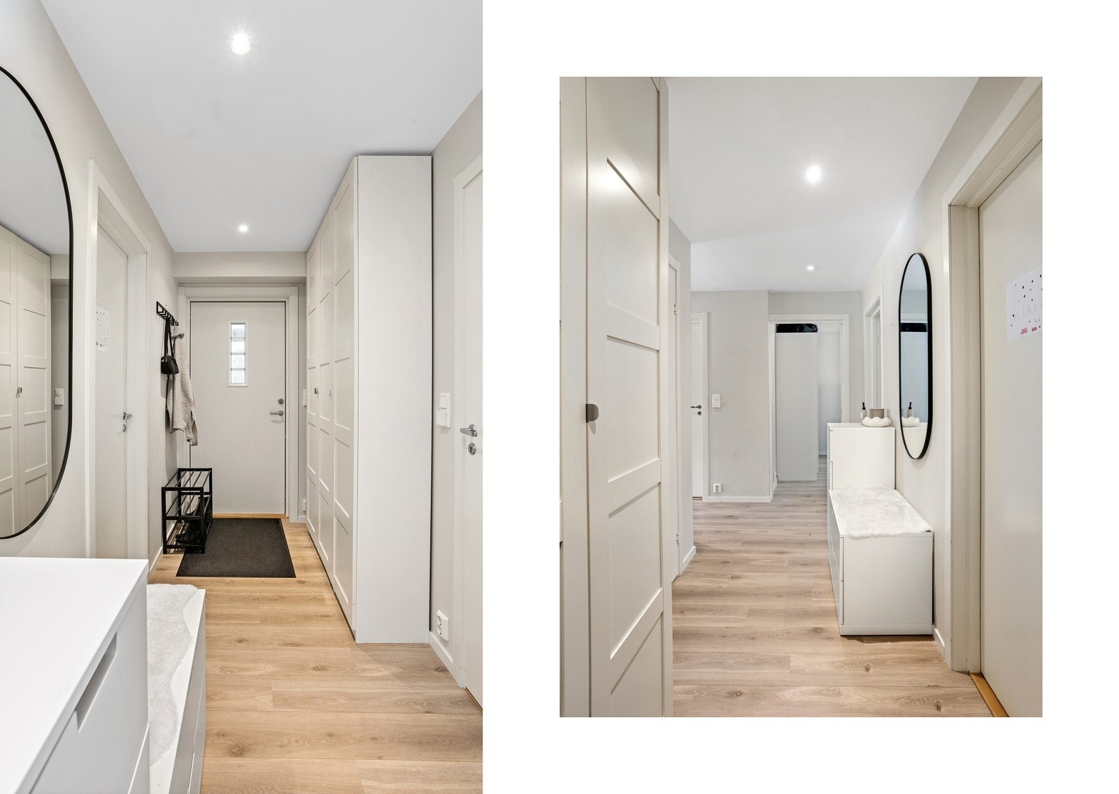 Stort garderobeskap er montert. Galleribilde