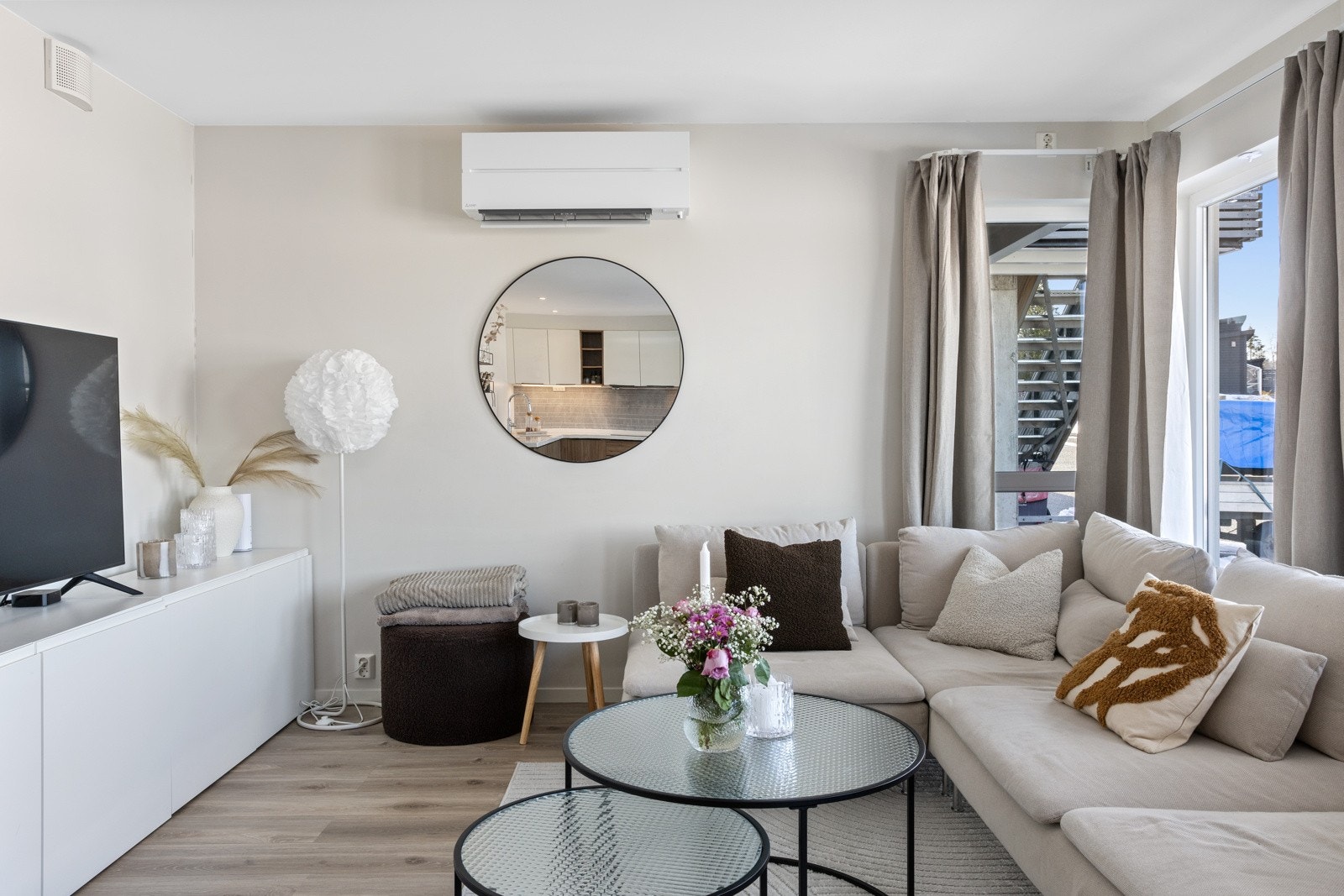 Varmepumpe er montert. Galleribilde