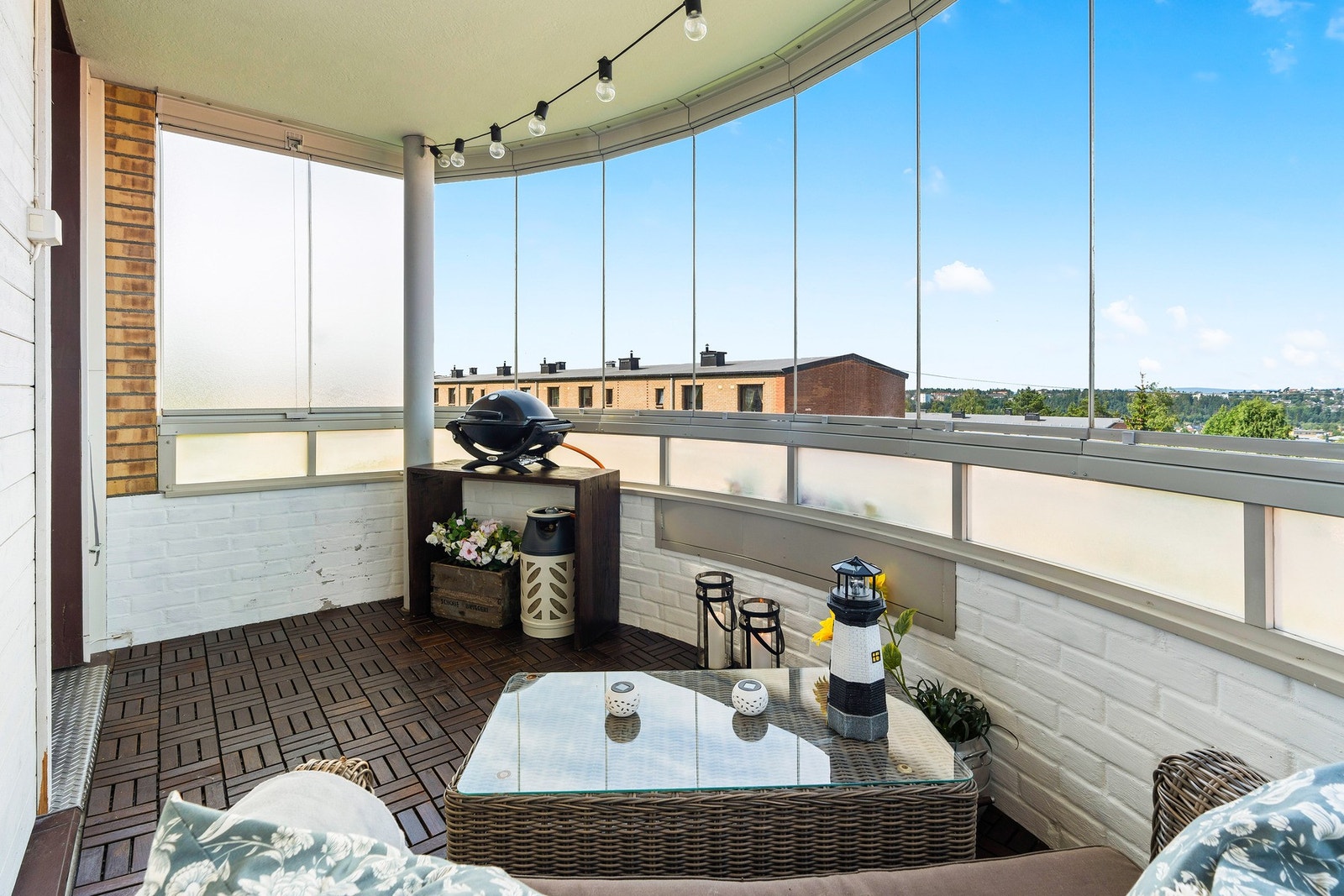 Her kan du forlenge utesesongen og nyte morgenkaffen. Galleribilde