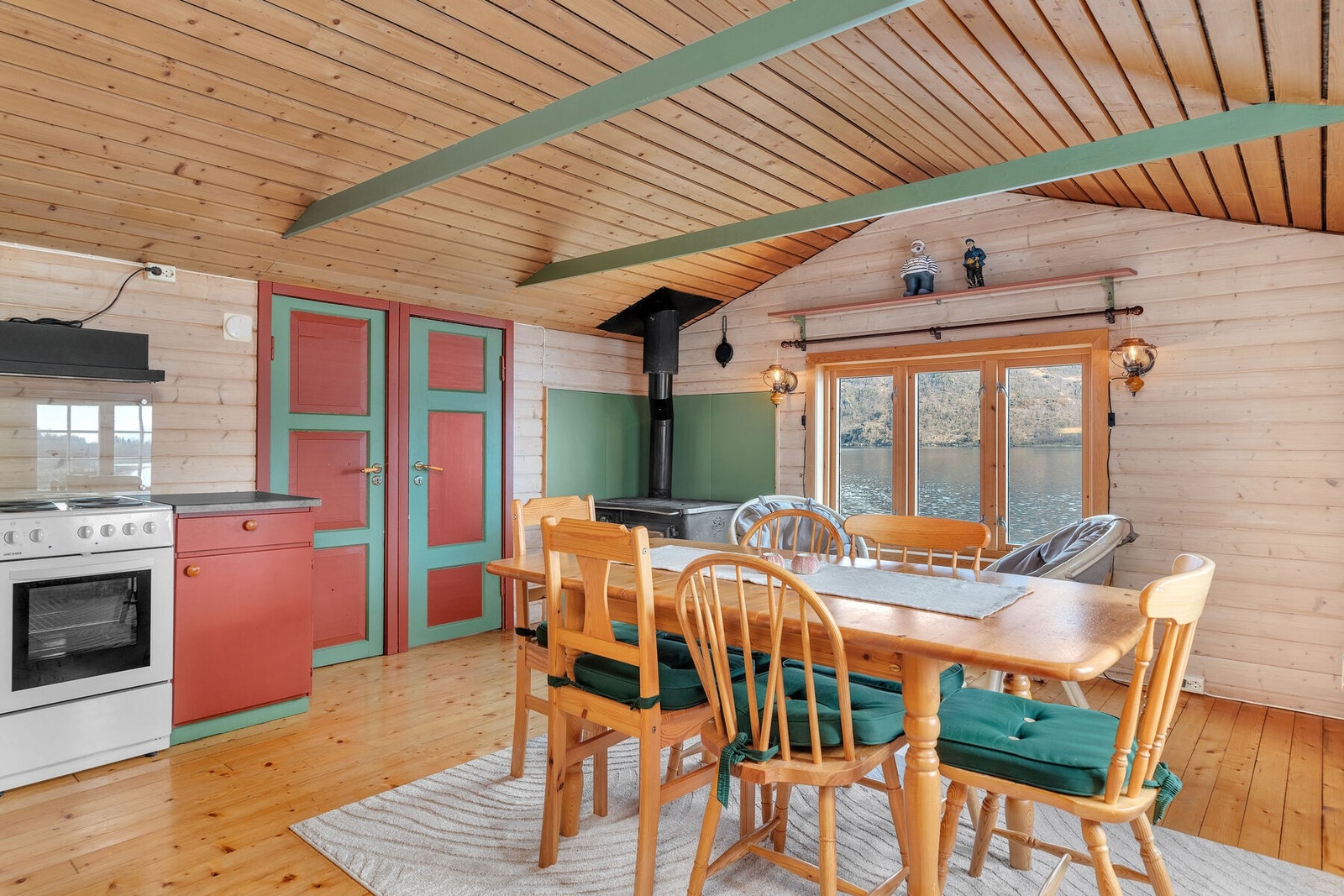 Herfra er det adkomst til hyttas to soverom. Galleribilde