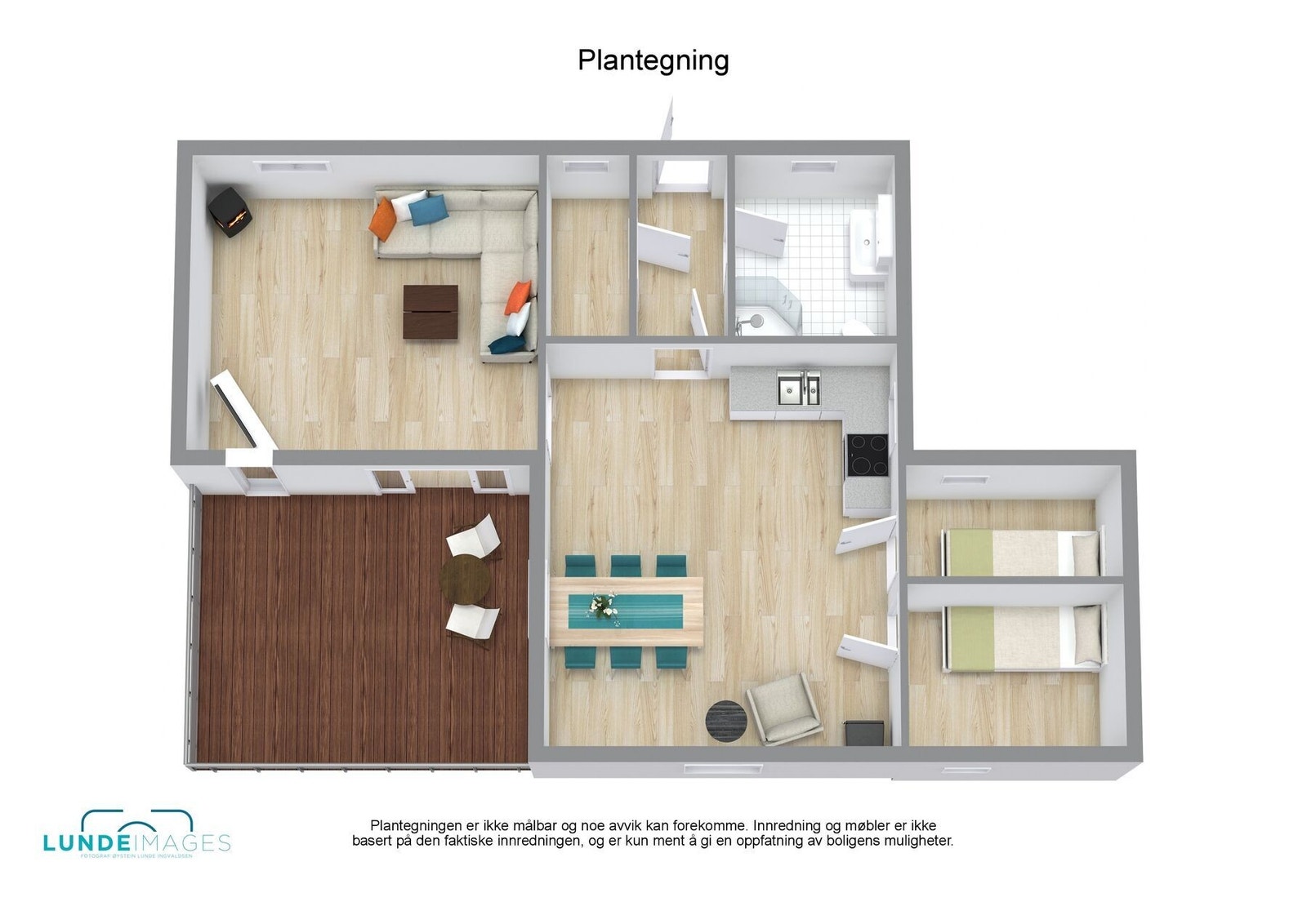 Planskisse 3D - ikke målbar Galleribilde