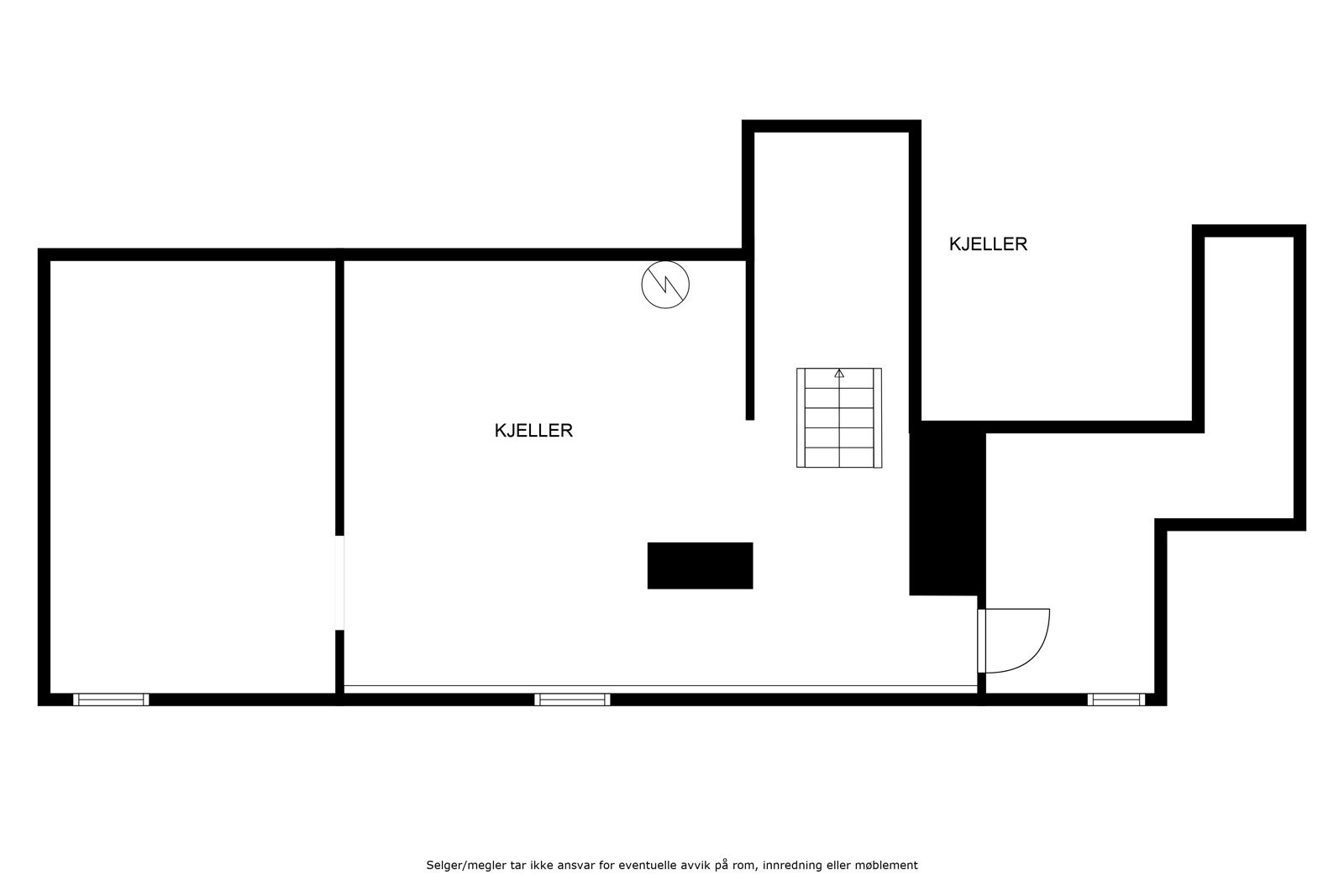 Plantegning kjeller Galleribilde