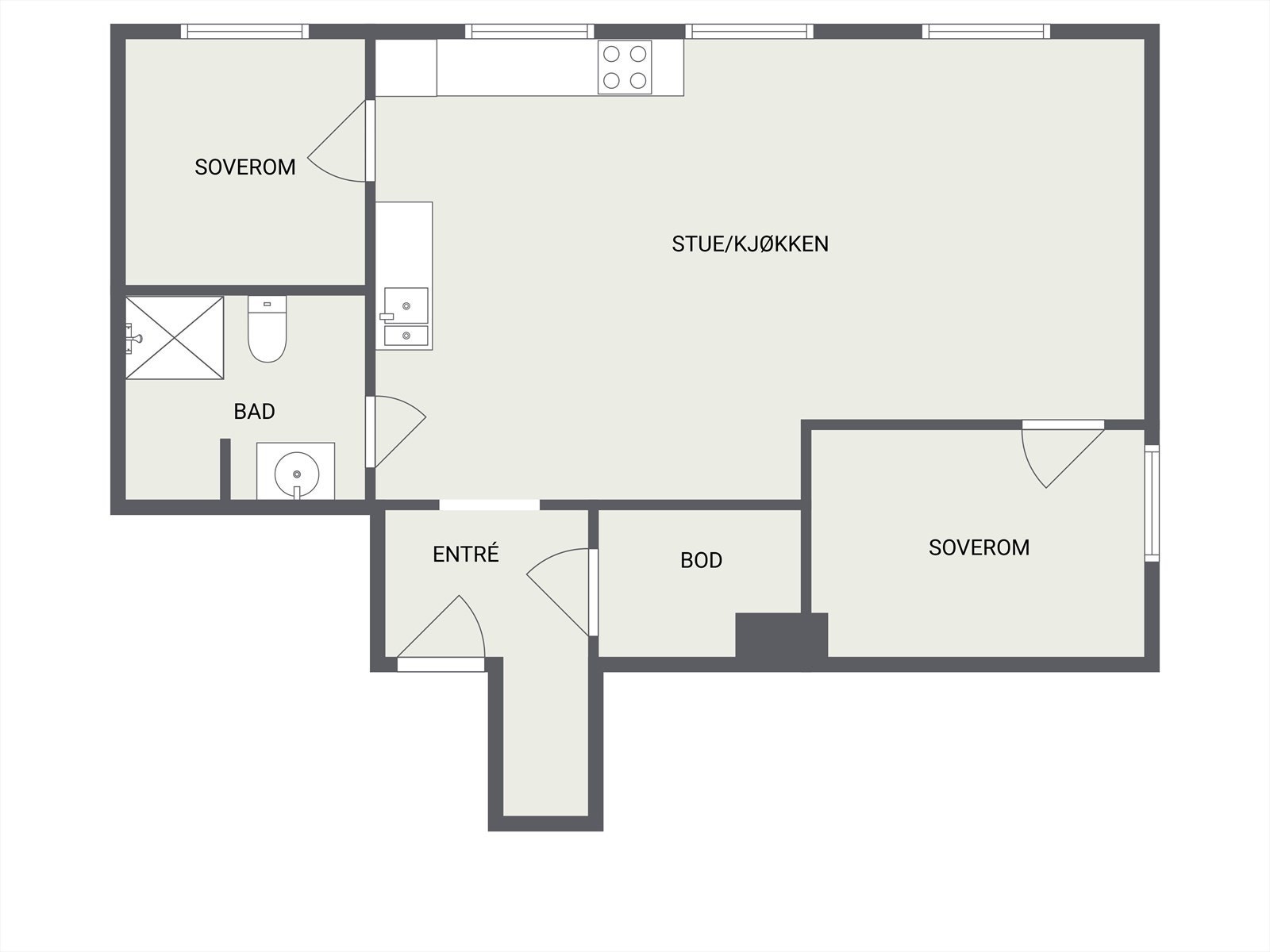 Plantegning Galleribilde