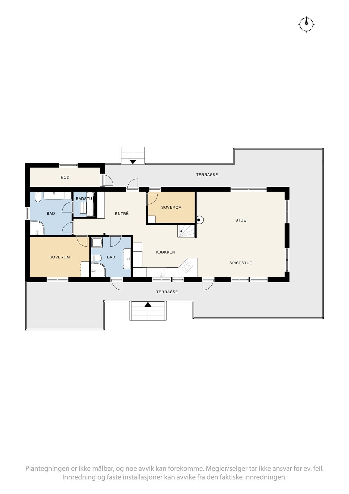 Plantegning 1. etasje Galleribilde