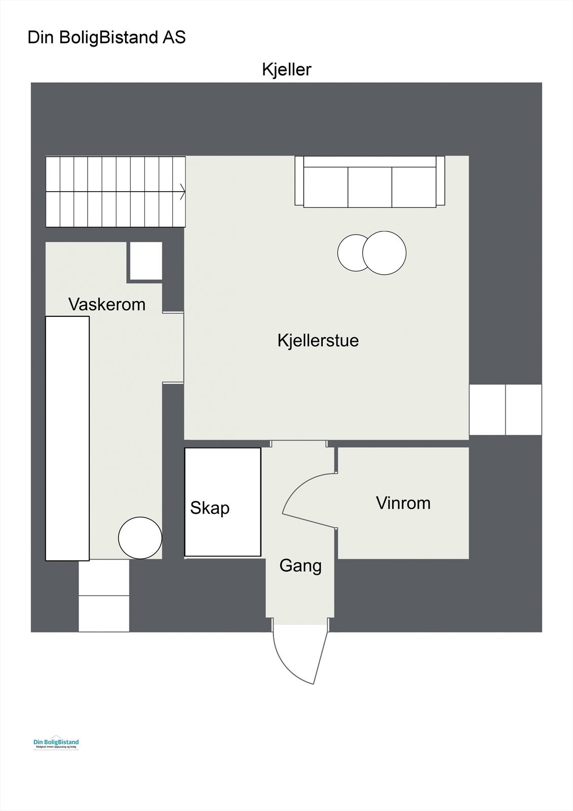 Plantegning kjeller Galleribilde