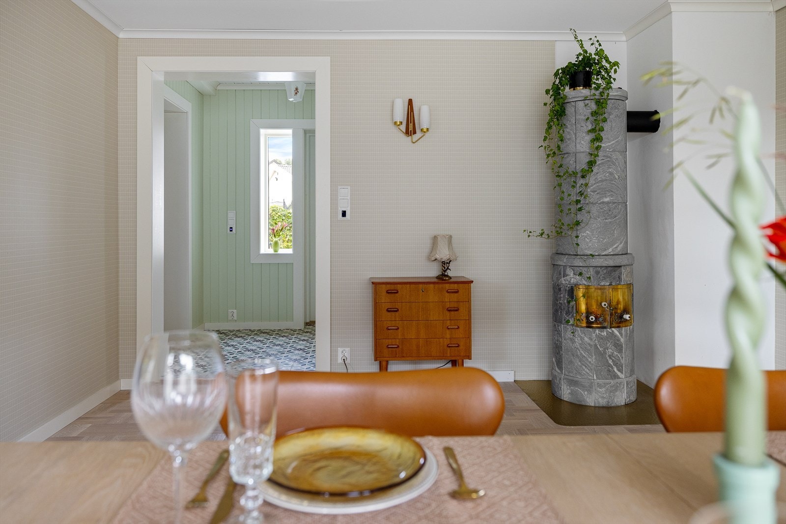 Delikate og behagelige tapeter fra anerkjente Borås tapeter. Galleribilde