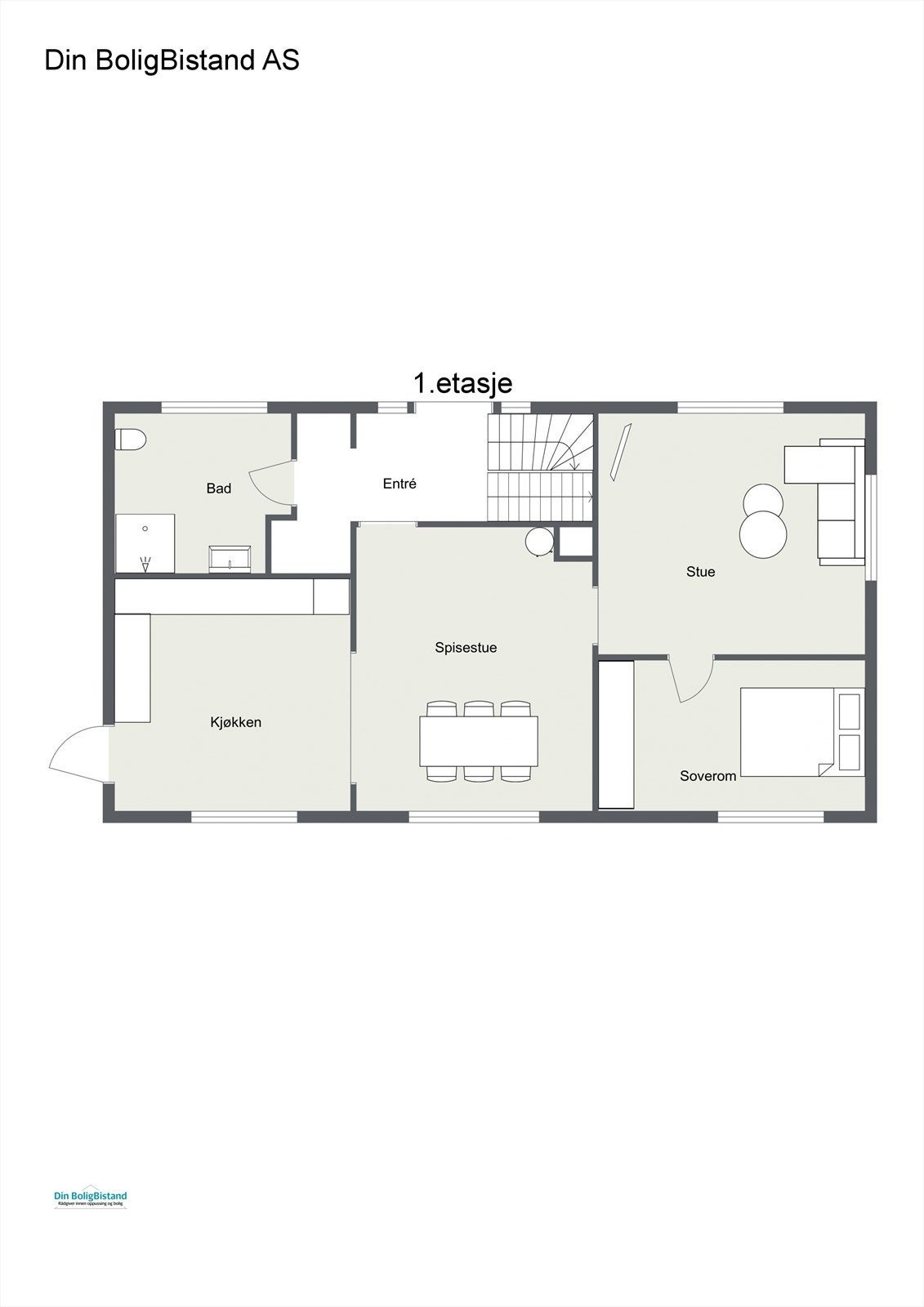 Plantegning 1.etasje Galleribilde