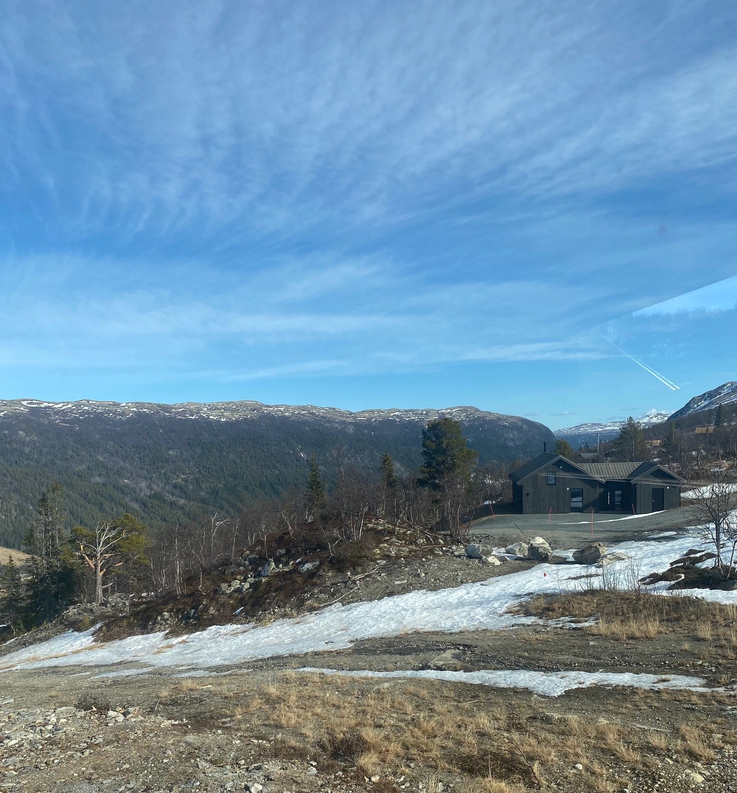 Uteområde med utsikt Galleribilde