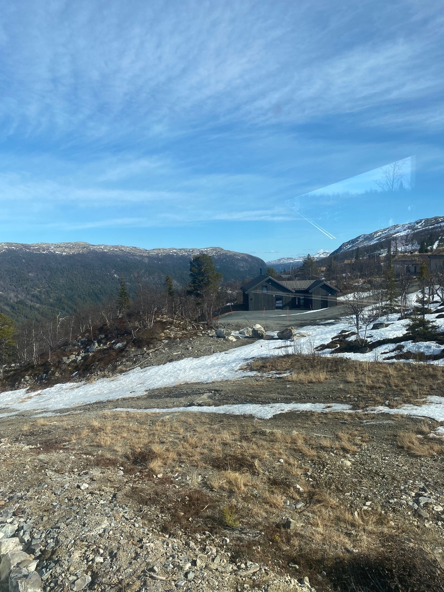 Uteområde med utsikt Galleribilde