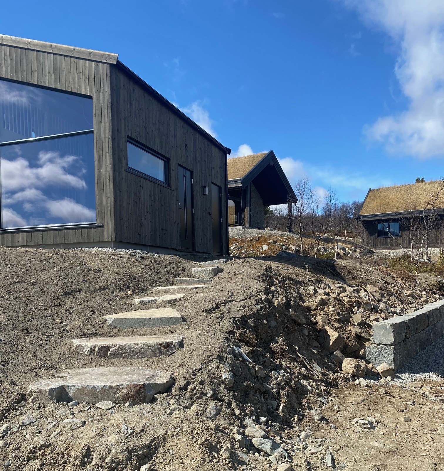 Trapp opp til hytte 376.6 Galleribilde