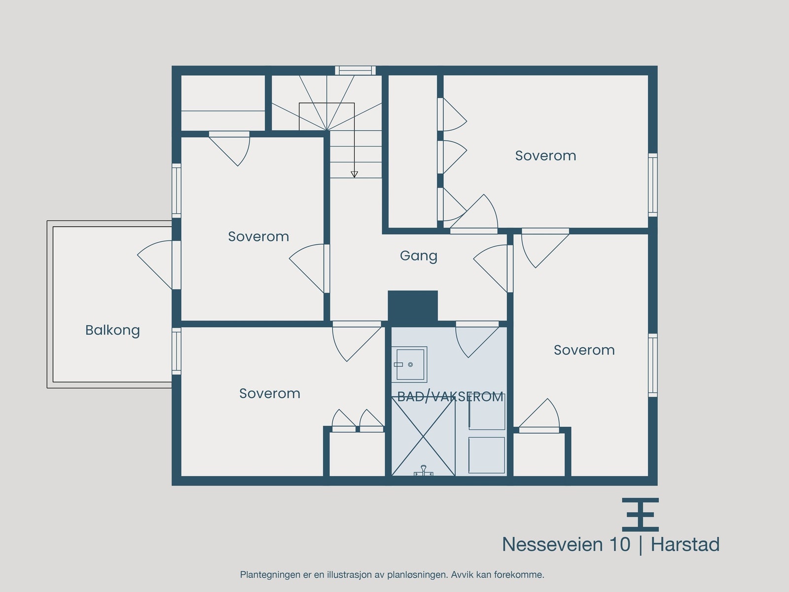 Plantegning 2. etasje Galleribilde