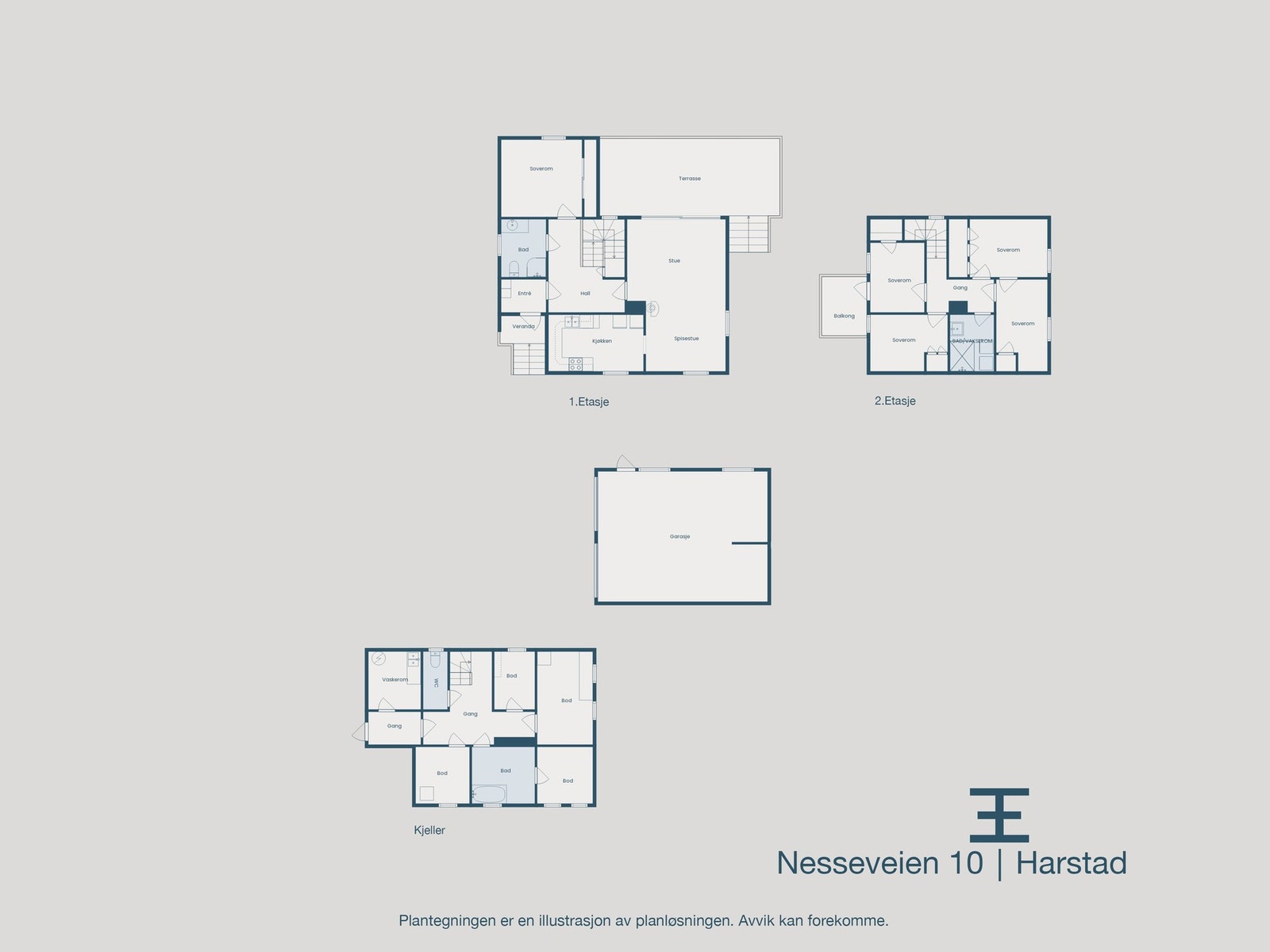 Plantegninger samlet Galleribilde