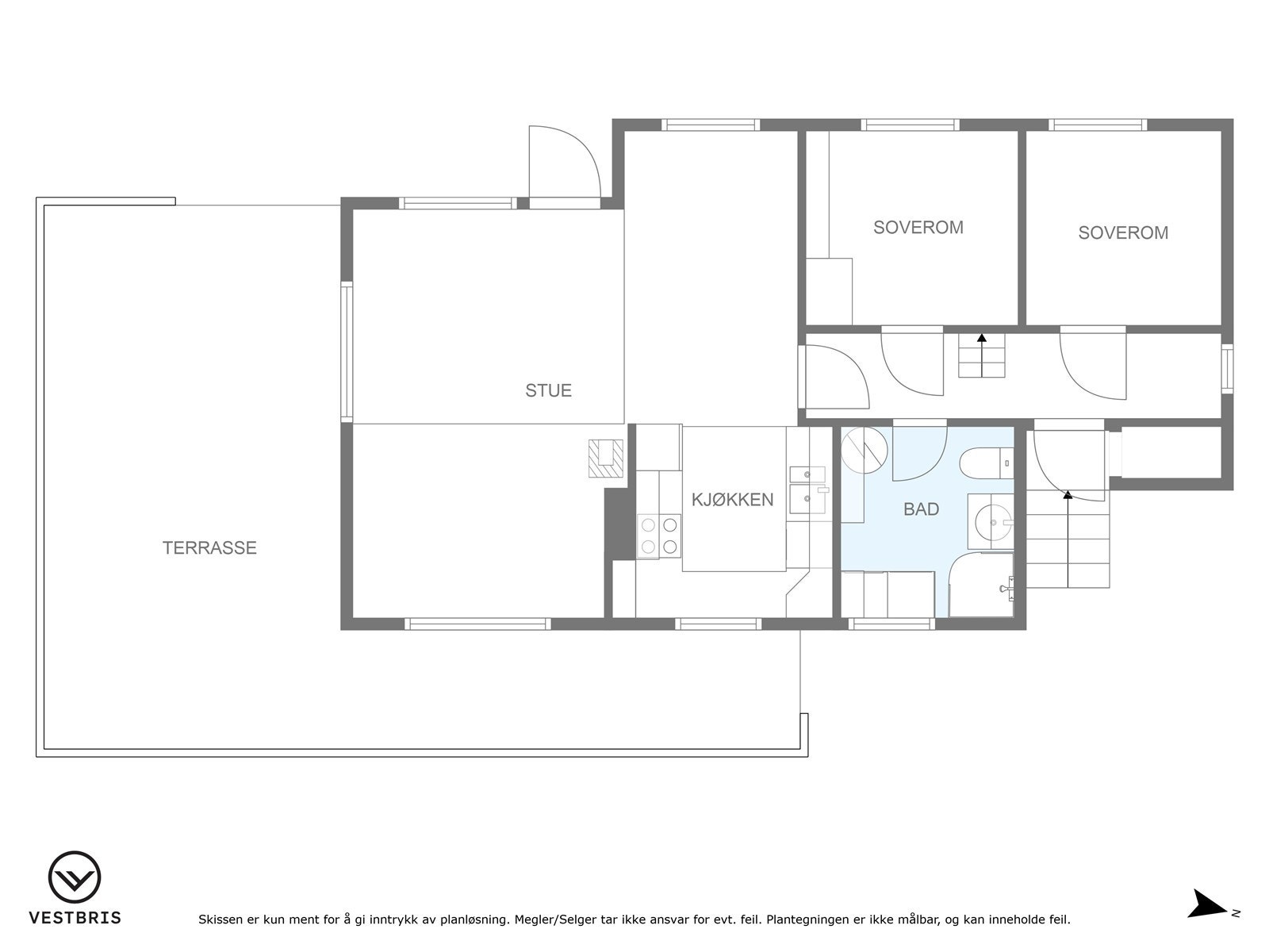 Plantegning - 1. etasje Galleribilde