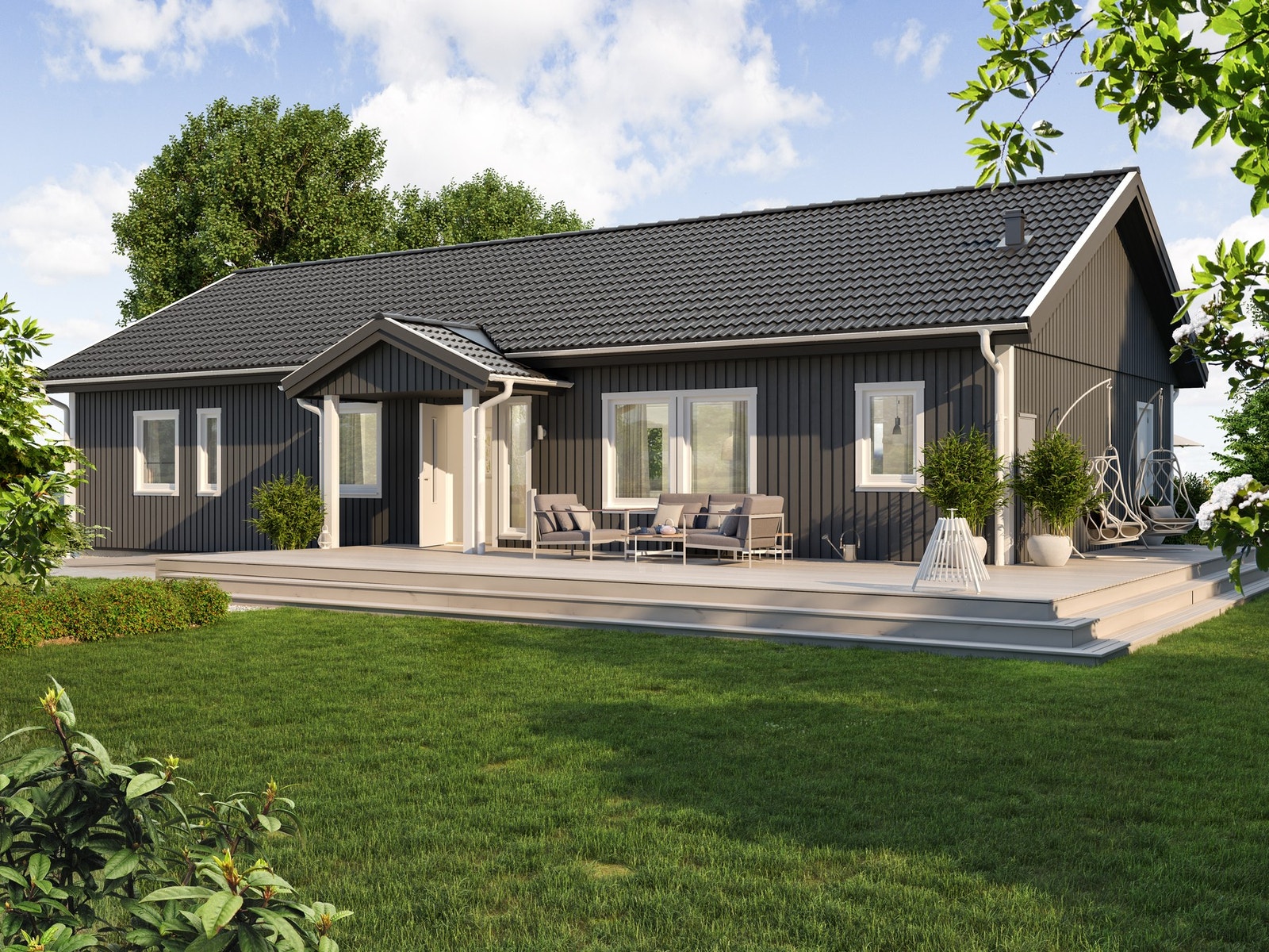 Linnea - en moderne og romslig enebolig med alt på én flate Galleribilde