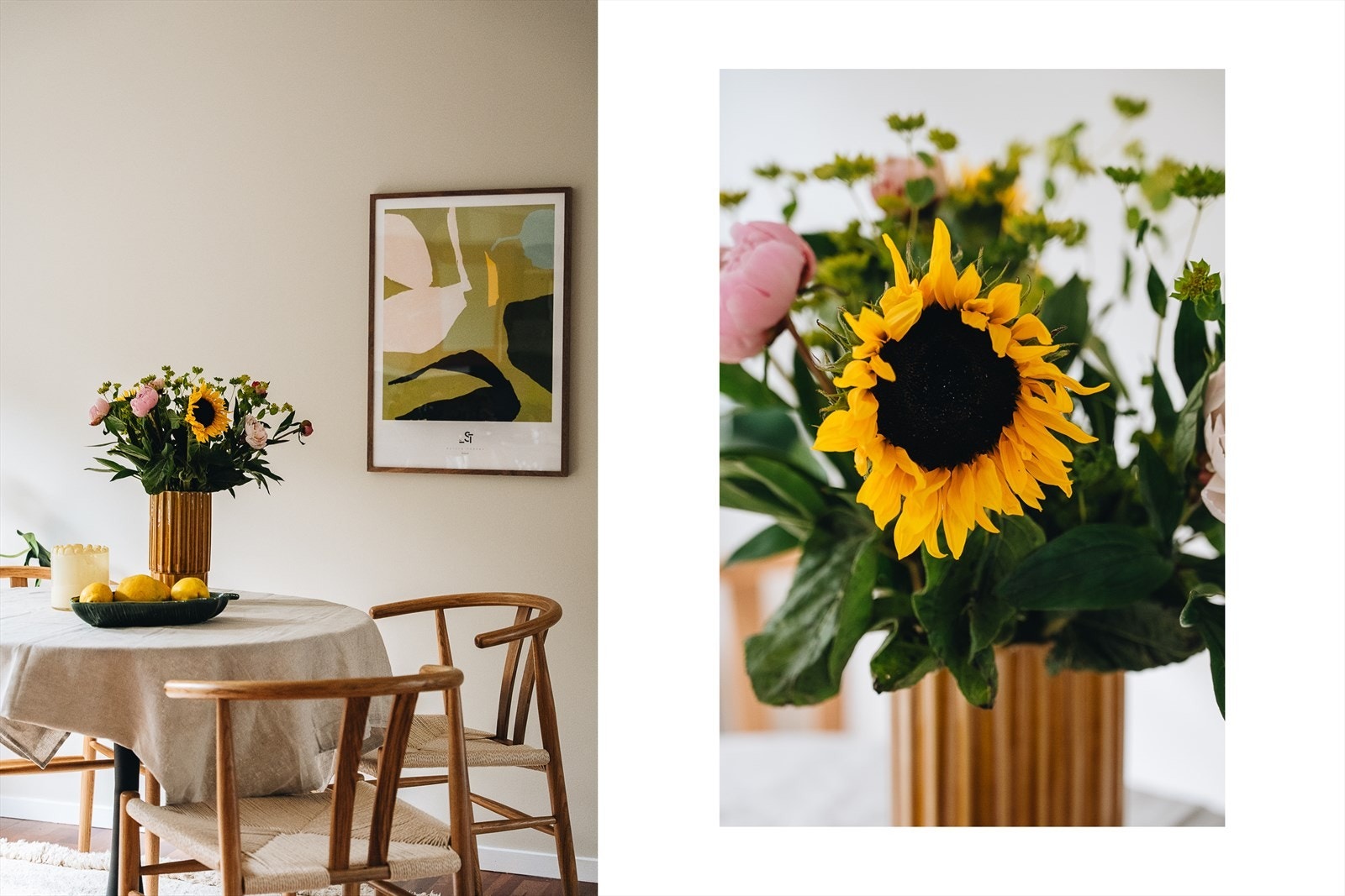 Gjennomgående planløsning med gode soner. Planløsningen er både effektiv og hyggelig med stue, kjøkken og spisestue samlet i én stor sone. Galleribilde