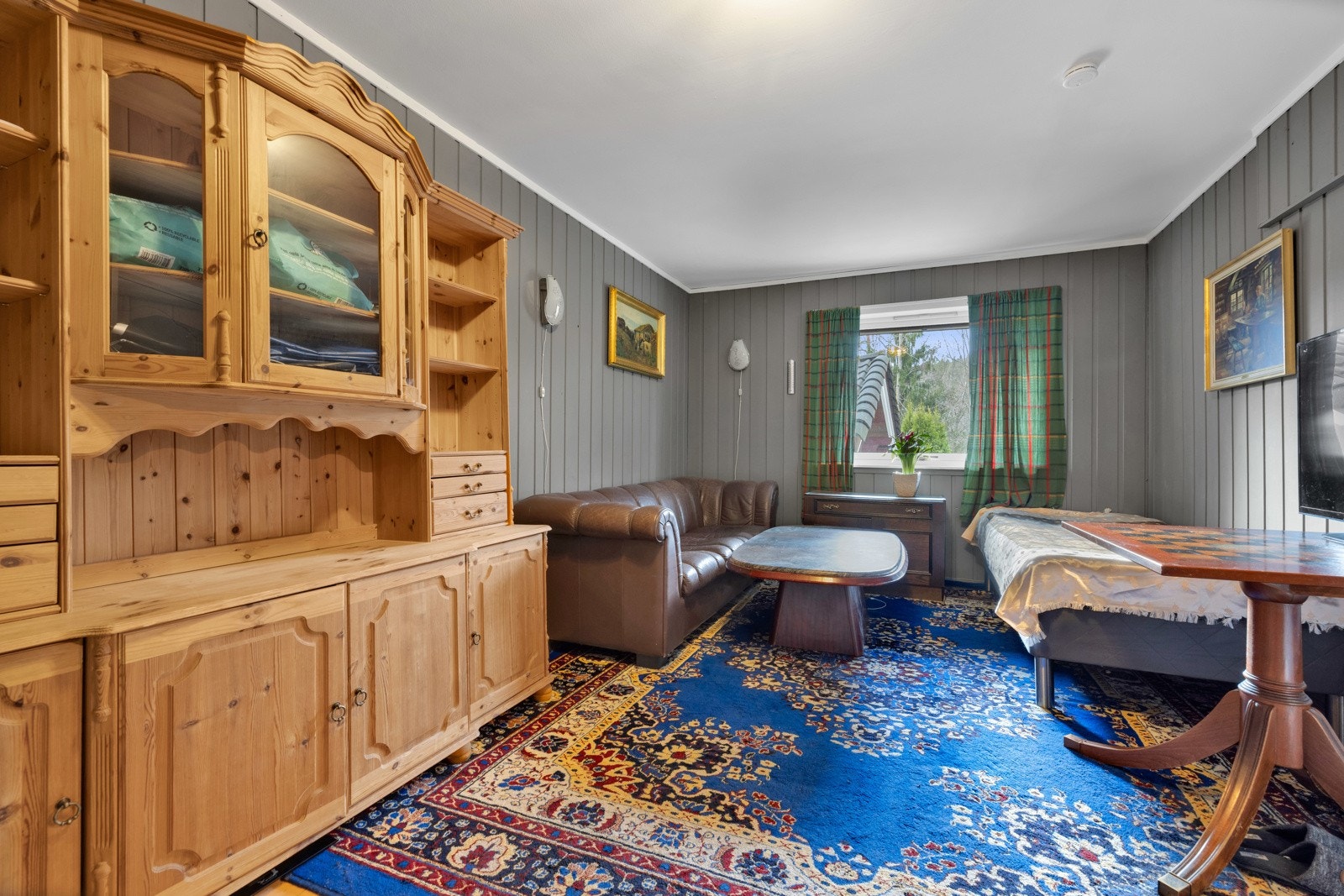 Denne delen er i dag utleid og innredet med stue/kjøkken og bad/wc Galleribilde