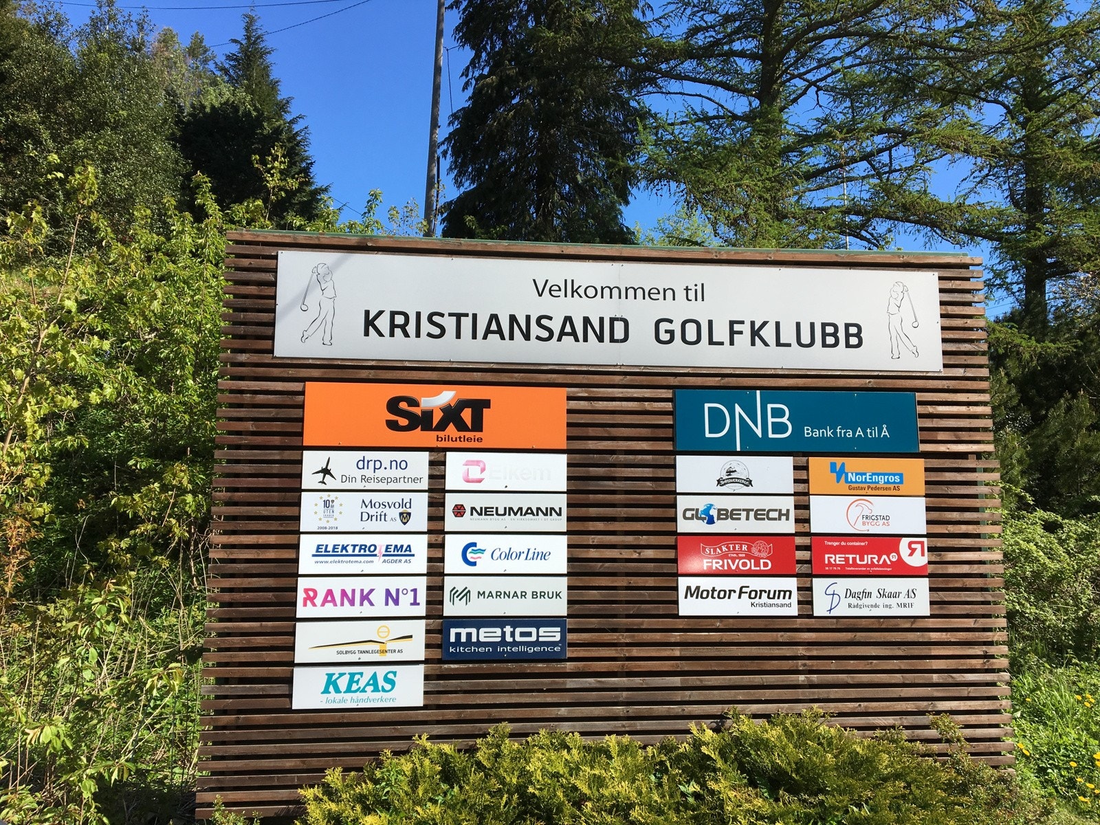 Det er en kort kjøretur fra Kongshavn til Kristiansand Golfklubb Galleribilde