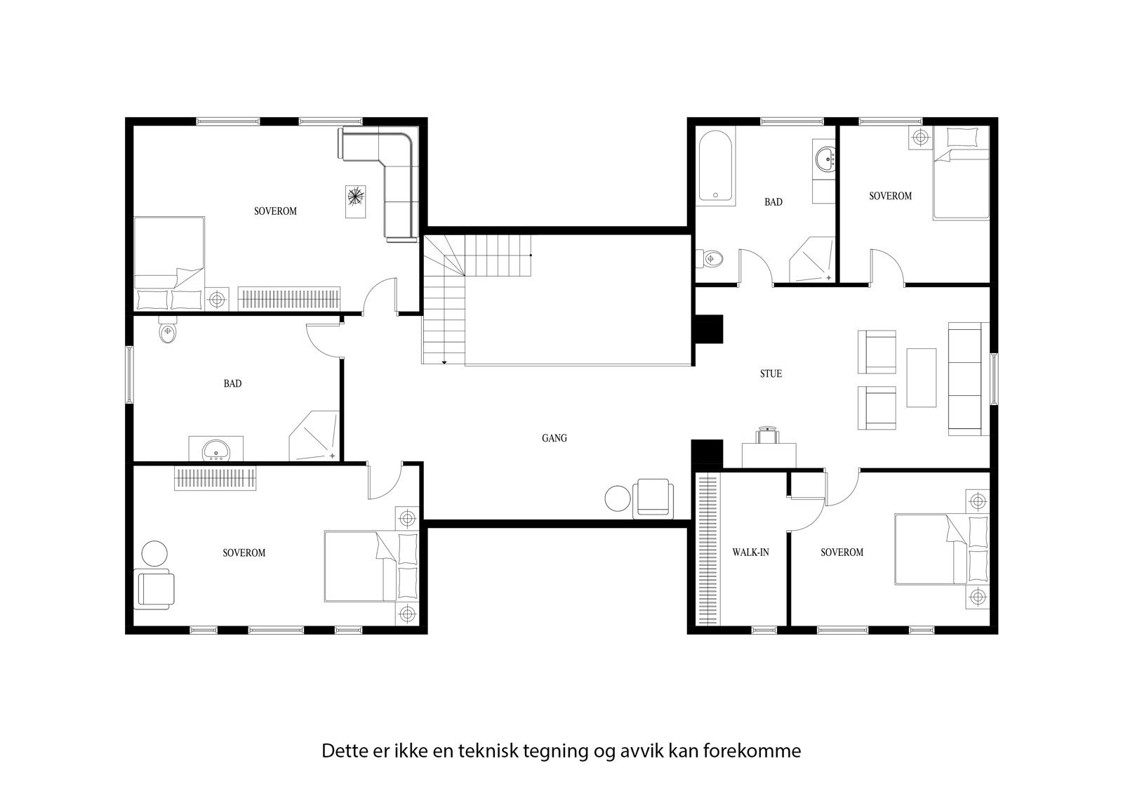Plantegning 2 etg Galleribilde
