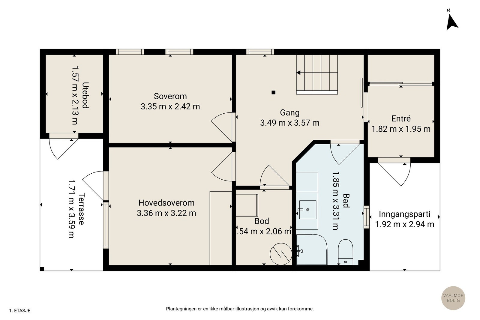 Gjør deg kjent med boligens planløsning Galleribilde