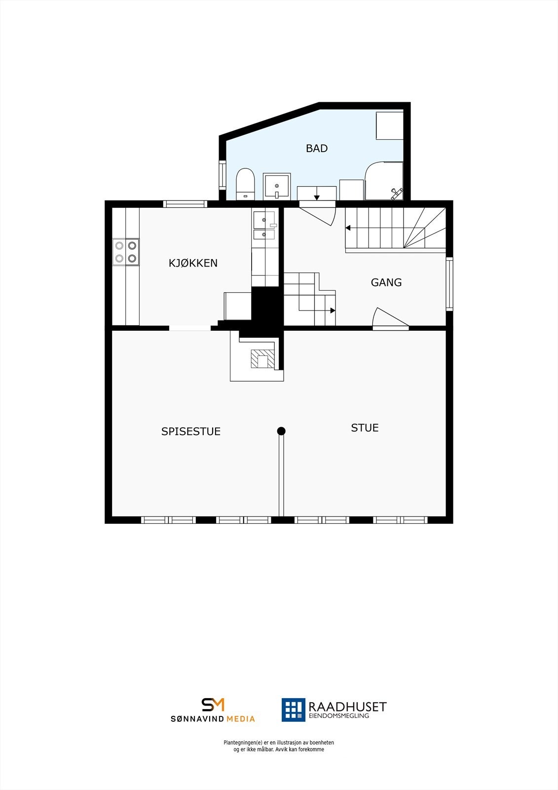 2D Plantegning | 2. Etasje Galleribilde