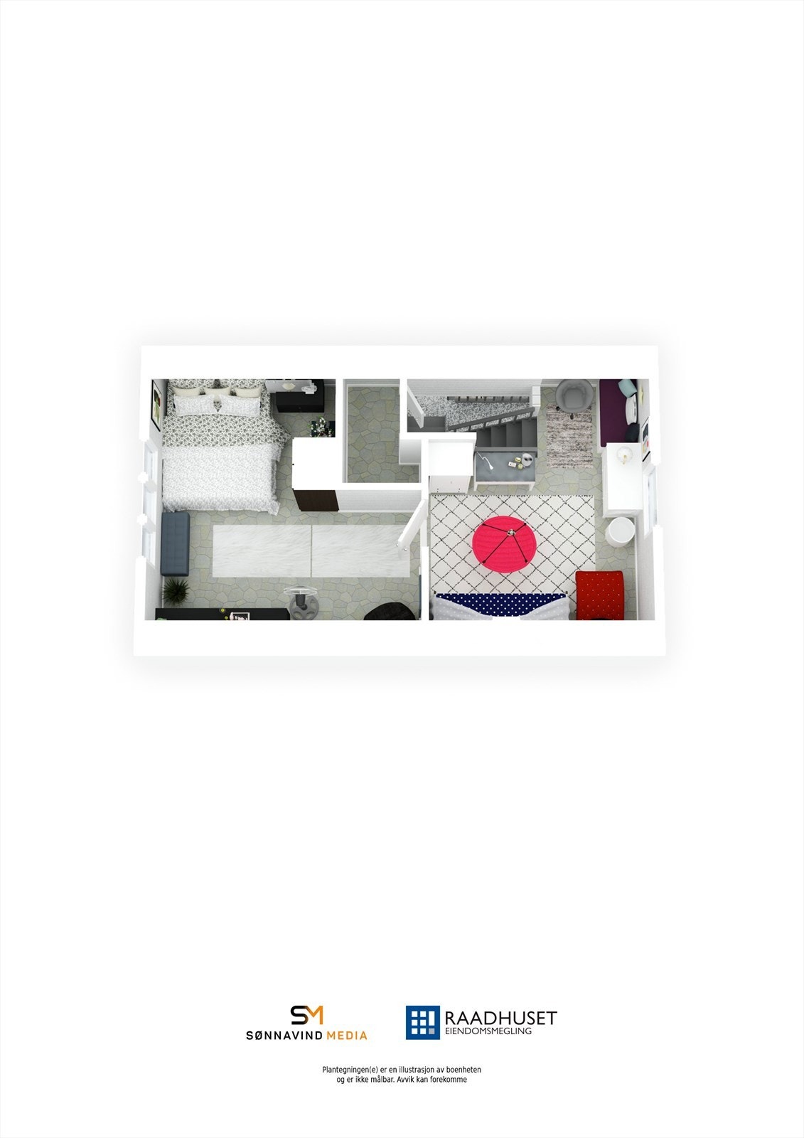 3D Plantegning | 3. Etasje Galleribilde