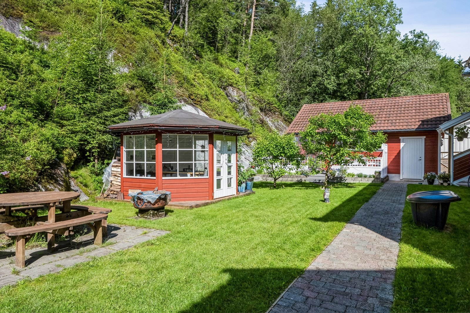 Skjermet uteområde (felles for sameiet). Galleribilde