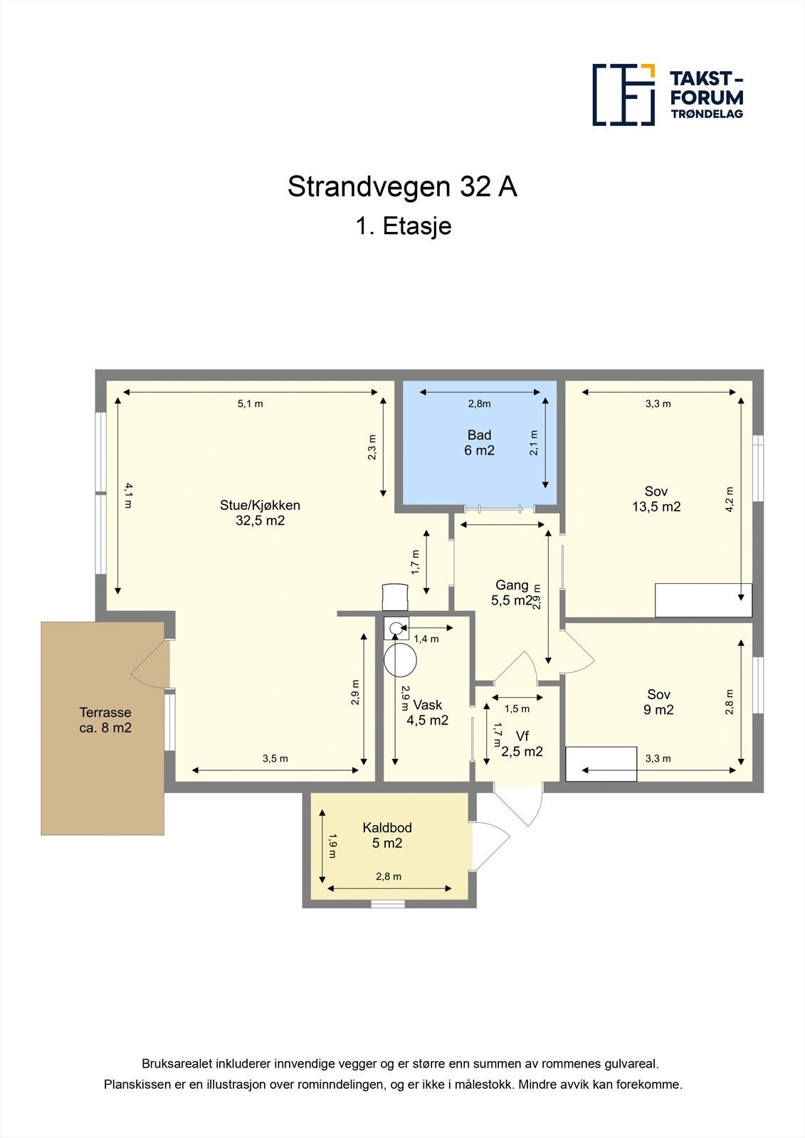 Planskisse 1.etasje. Galleribilde